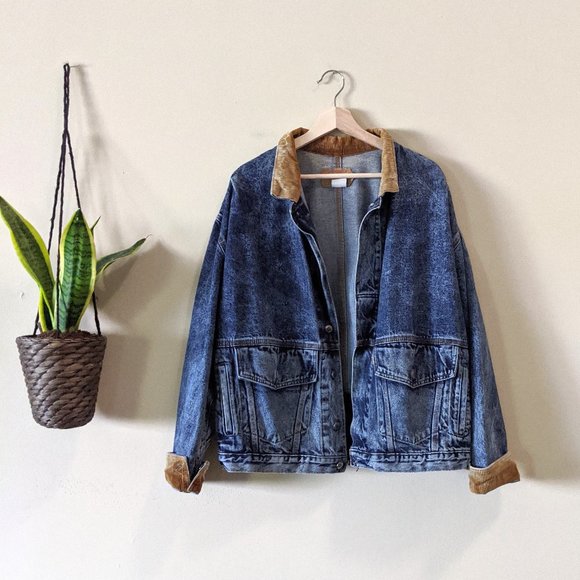 Levi's Other - Levi's Vintage Corduroy Lined Denim Trucker Jacket